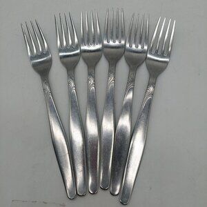 Rostfrei Remanit Dinner Forks 7.25" Lot Of 6